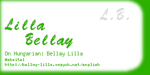 lilla bellay business card